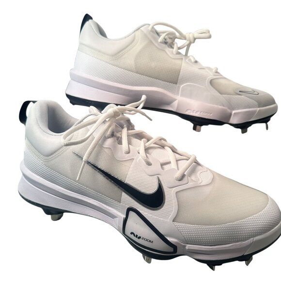 Nike Force Zoom Trout 9 Pro Baseball Metal Cleats Mens Platinum FB2907-102  13 - Picture 1 of 16